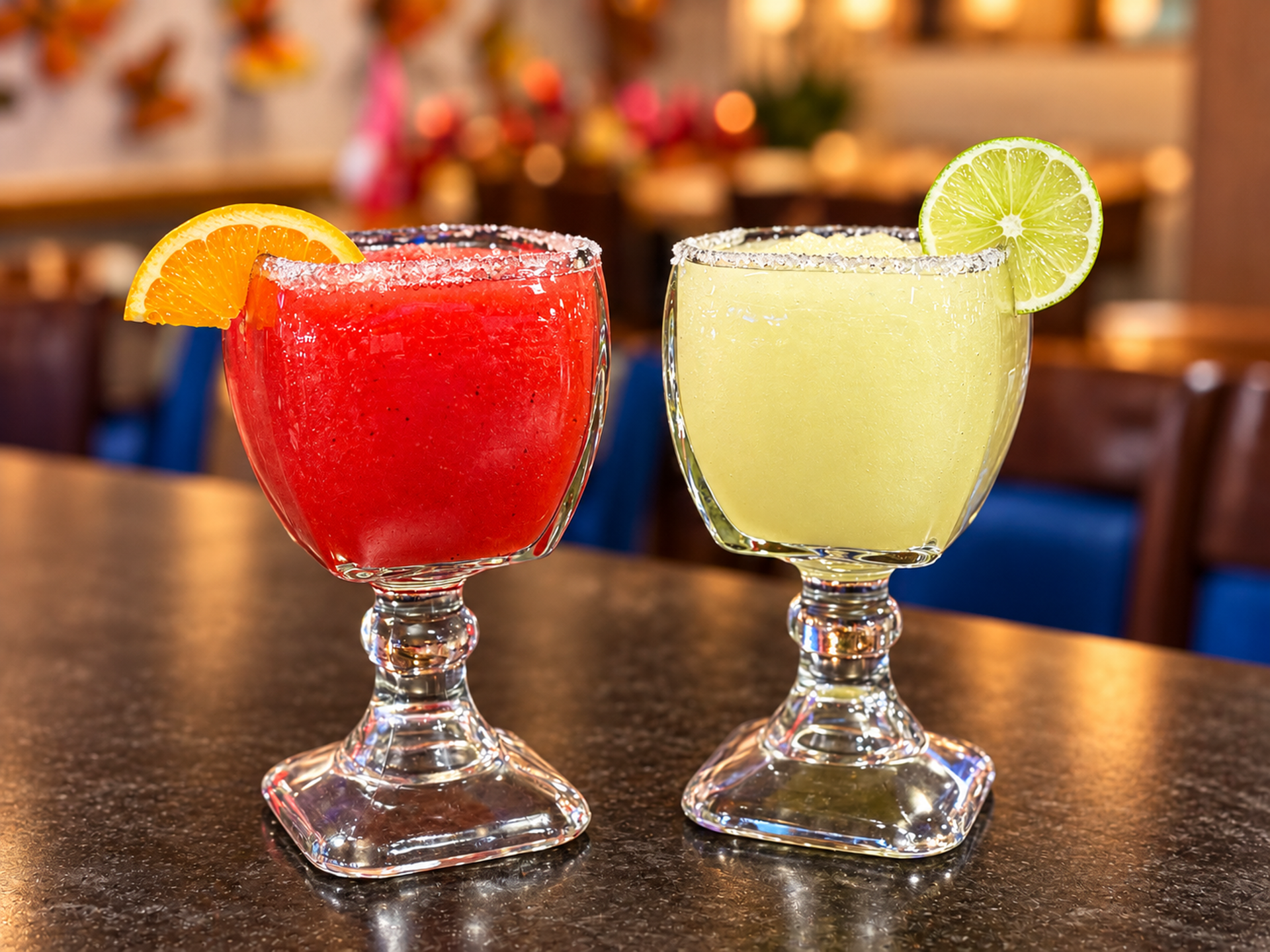 Margaritas at the bar